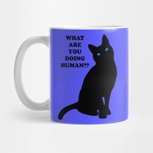 Curious cat Mug